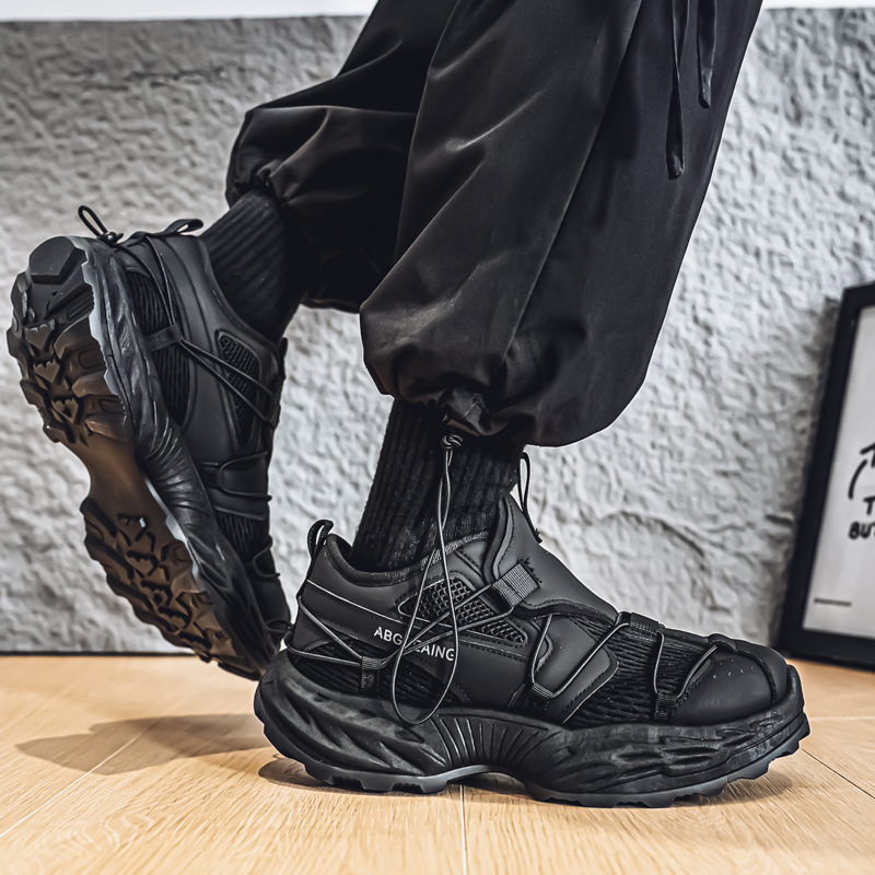 Zapatos de papá de alta gama casuales de moda para hombres, marca de moda de verano, zapatos al aire libre funcionales de nicho, zapatos deportivos transpirables de moda