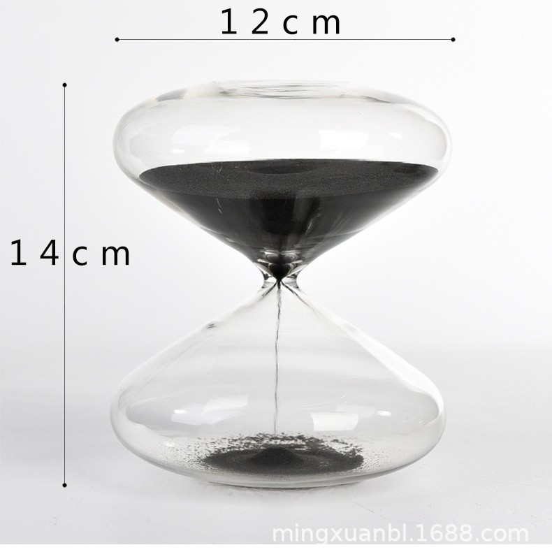 Cristal creativo ovni reloj de arena temporizador 30 minutos decoración del hogar temporada de graduación regalo de San Valentín
