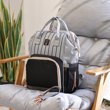 新品牛津布轻奢妈咪包大容量休闲百搭双肩母婴包外出旅行尿布包