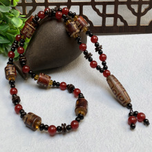 天珠玛瑙项链吊坠毛衣链男女直播货源批发商超集会摆地摊30元模式