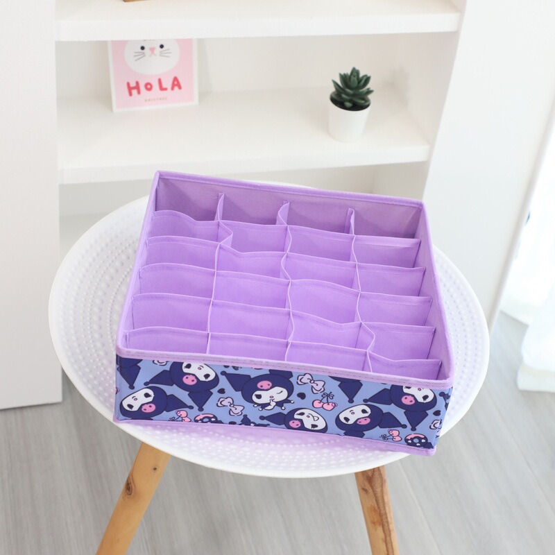 少女心クロミプリント下着靴下分類収納ケース漫画布芸防掻花アクセサリー分類整理|undefined