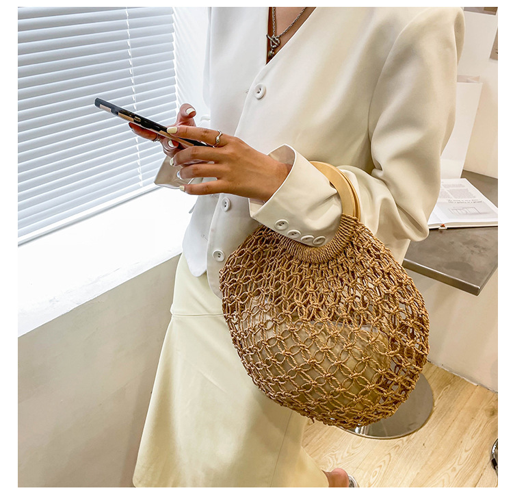 New Fashion Casual Straw Woven Handbag Wholesale Nihaojewelry display picture 8