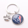 NFL American Rugby Team Steel Man Team Keychain I love Football football team key