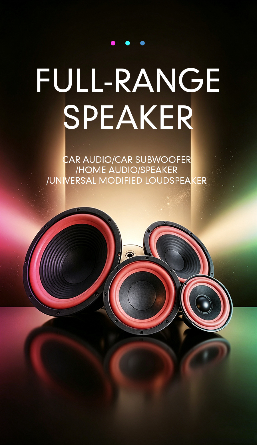 Wholesale subwoofer full-range speaker DIY modified audio 4-ohm speaker 10inch car speaker high volume