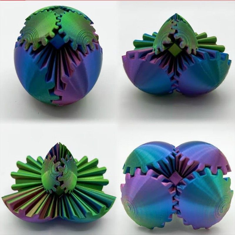 직경 10cm 빨강, 파랑, 초록 색상의 두뇌 개발 및 스트레스 해소 기어볼