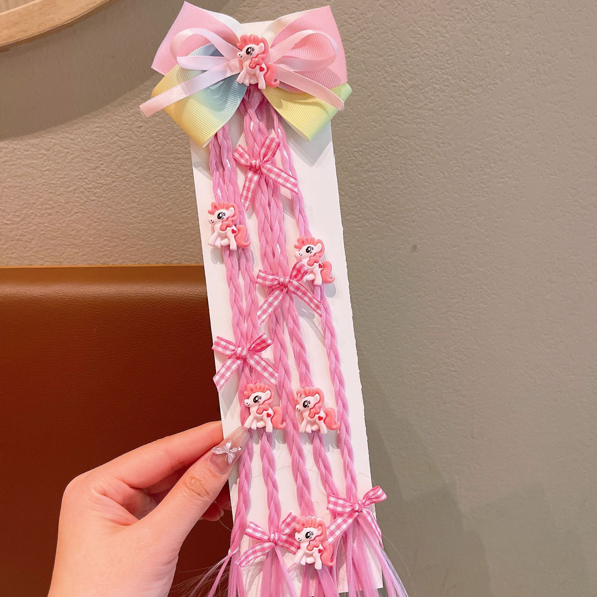 Niños de dibujos animados pony lindos pinzas de cabello niñas paoli pinzas de cabello niñas pinzas de cabello rotas para estudiantes set de pinzas de cabello BB