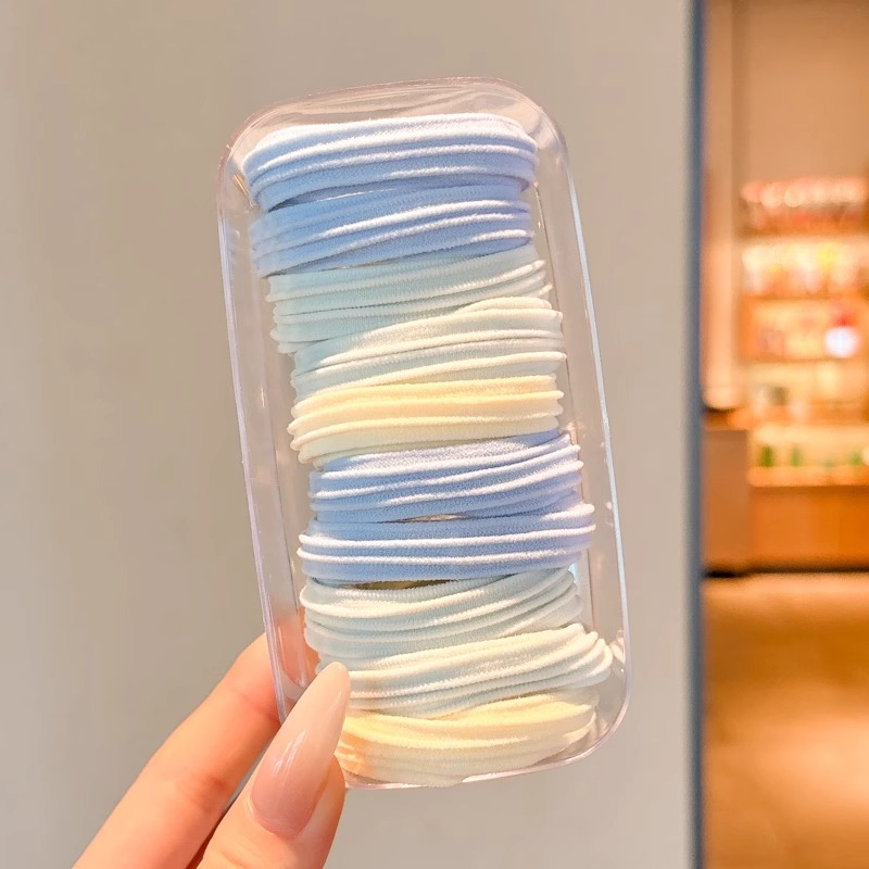 Cuerda para el cabello de cola de caballo alta, alta elasticidad y goma elástica duradera, temperamento femenino, cuerda para la cabeza, 2025 nuevo tocado de anillo para el cabello de verano