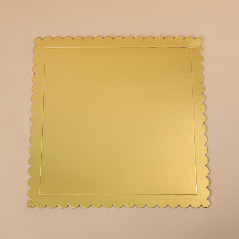 Base Cuadrada de Cartón para Pastel 1200g de Pulpa de Madera Rígida para Cumpleaños