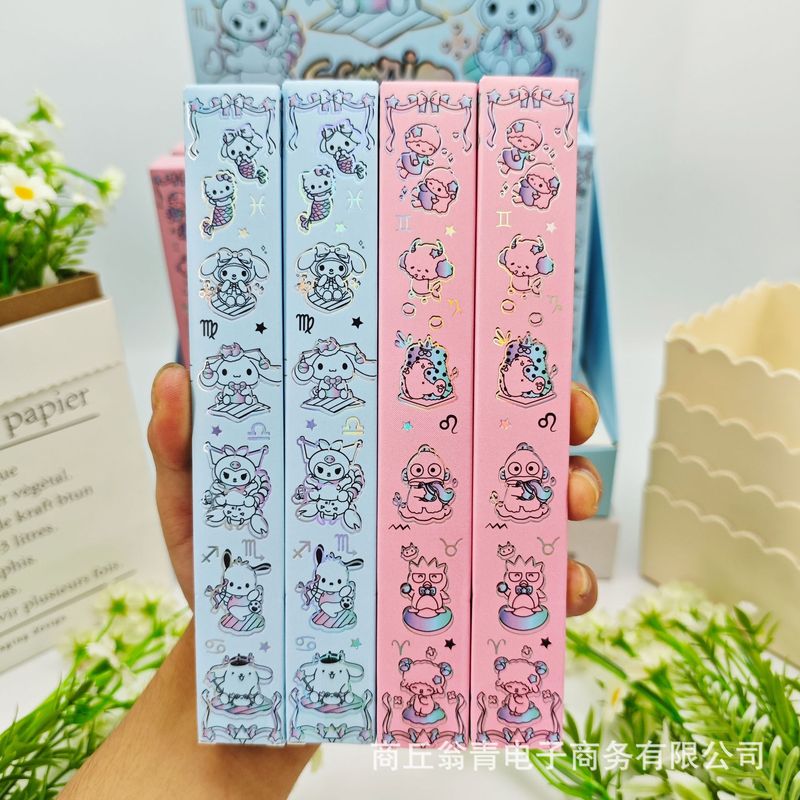 新款1010三丽鸥盲盒中性笔创意卡通按动签字笔书写顺滑速干黑色笔|undefined