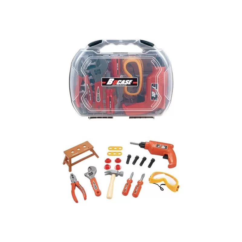 跨境热供儿童仿真过家家工具套装玩具 男孩室内仿真工具套装批发