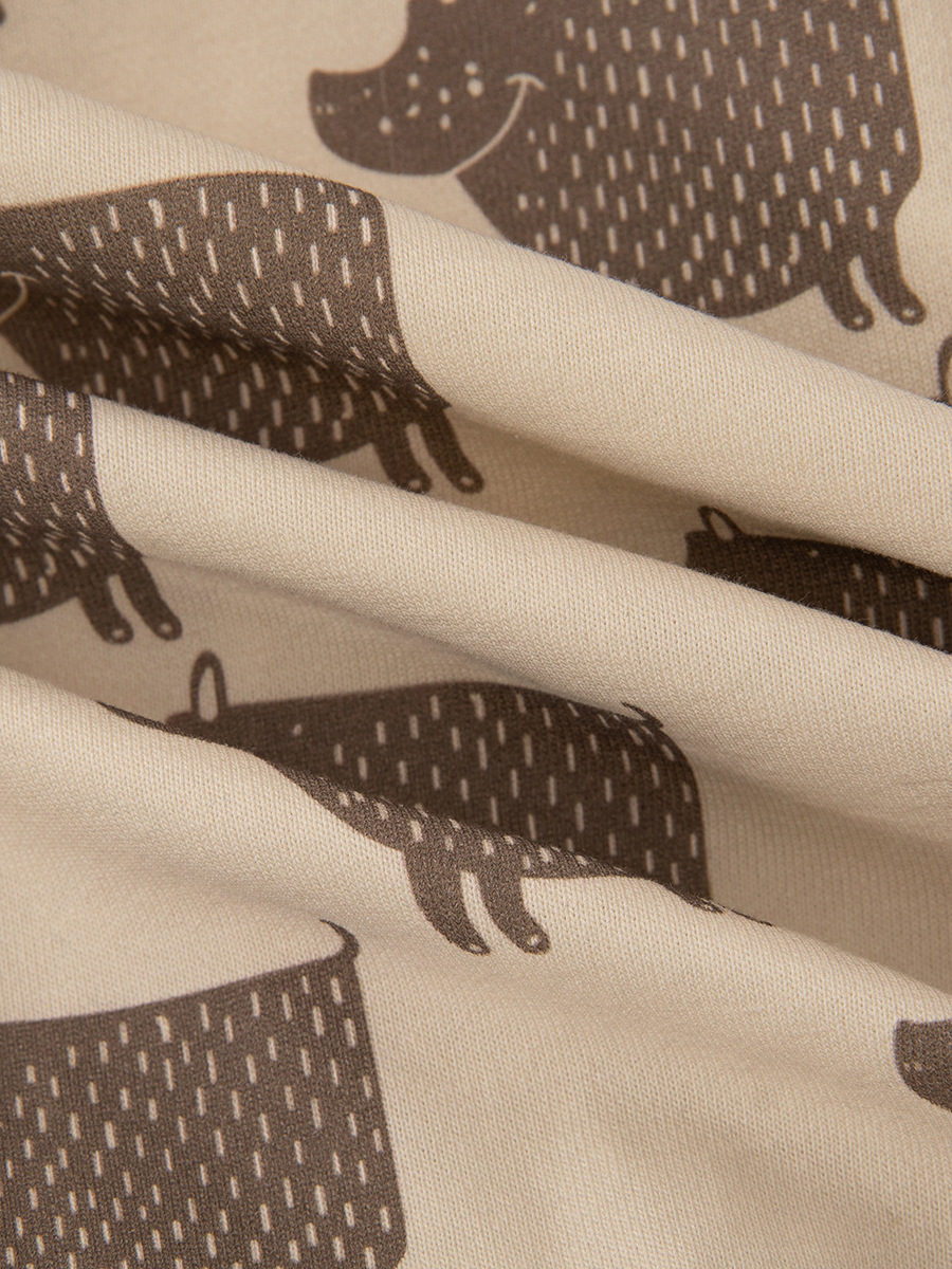 Estilo nórdico mono de salida de manga larga ropa para el hogar bebé Otoño e Invierno mameluco con capucha cálido para niños en línea rojo al por mayor