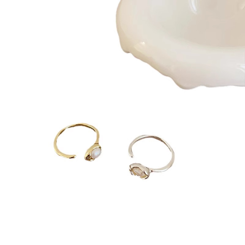Anello con perla d acqua dolce da donna stile retro vintage_voghion.com
