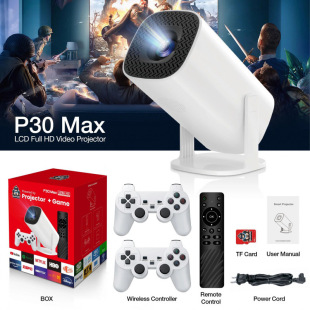 Cross-Border Game Console Projector Hd 4K Android Wireless Retro Game Straight Projector
