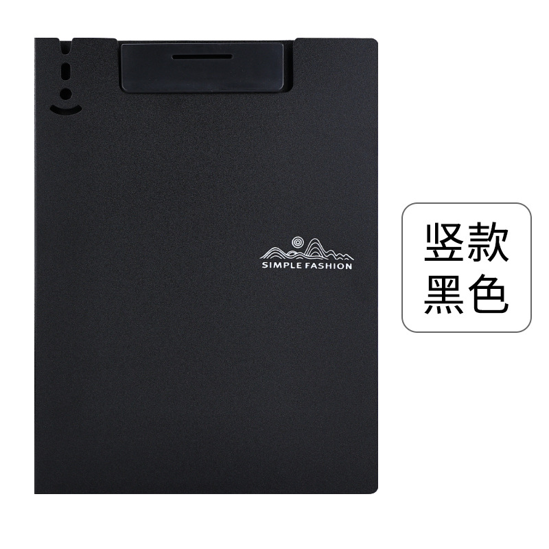 A4 Clip de placa vertical Suministros de oficina Carpeta horizontal A3 Clip de almacenamiento de papel de prueba de datos Placa de respaldo plegable de escritura universal