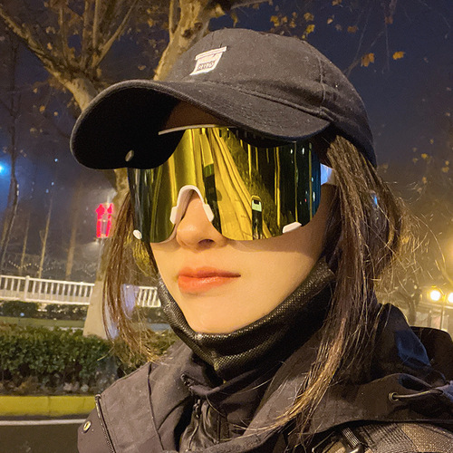 骑行眼镜公路自行车护目镜户外防风墨镜男女2024新款大遮脸太阳镜