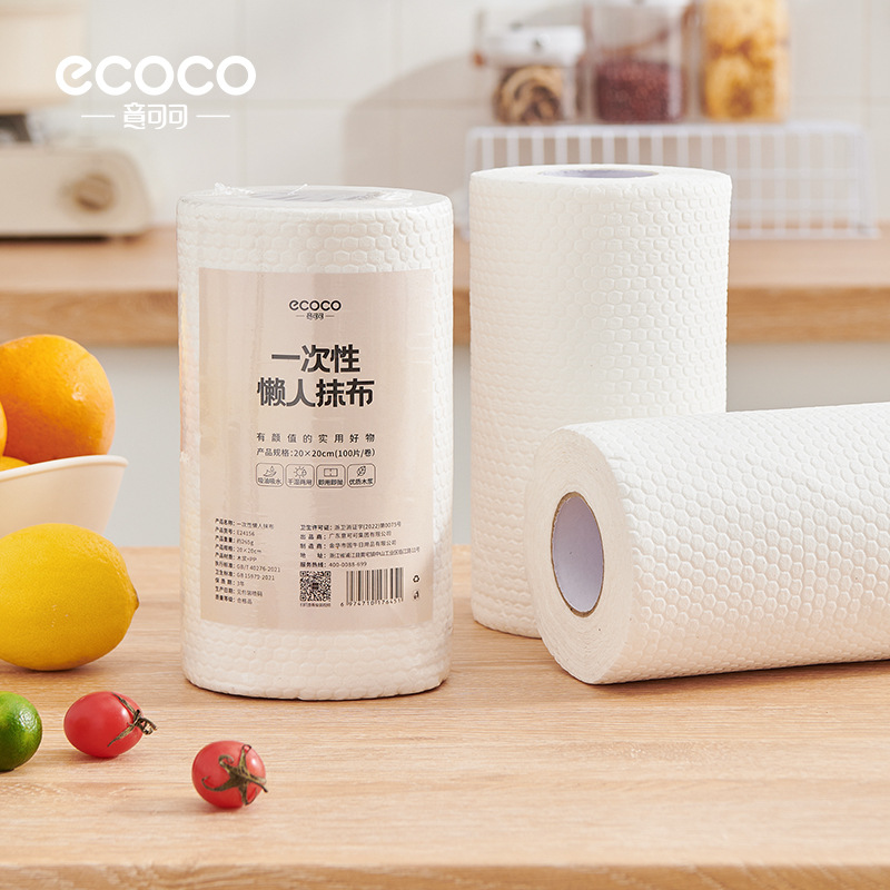 Toalla de cocina perezosa sin aceite para descontaminación espesa toalla de lavaplatos desechable absorción de agua sin cabello toalla de papel especial