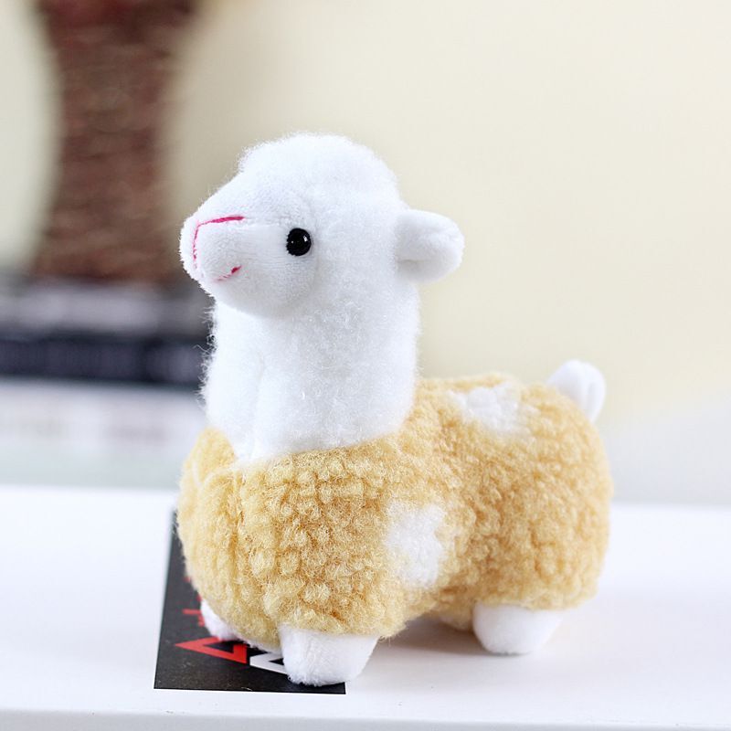 Creativo lindo Cordero colgante de alpaca colgante de felpa muñeca de alpaca muñeca colgante muñeca de boda muñeca de lanzamiento