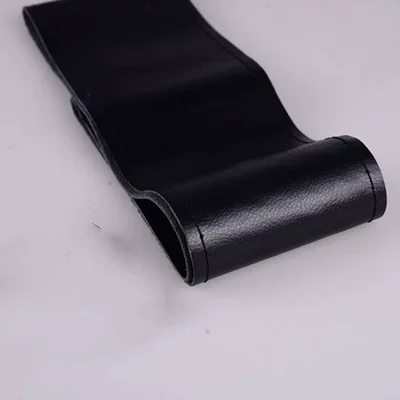 Steering wheel cover | Genuine Leather Perforated Steering Wheel - edge-line-black-leather-and-black-line-38cm