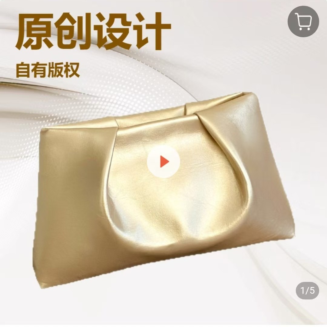 Bolsas de mujer de diseño original de derechos de autor, piratería, bolsas de cena plegables, bolsas de nube, bolsas de mujer transfronterizas.
