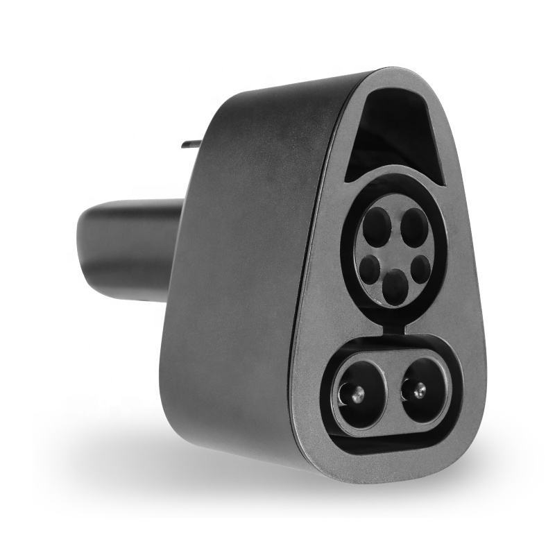 紫铜材质 CCS1-NACS直流快充新能源CCS1转特斯拉直流转接头