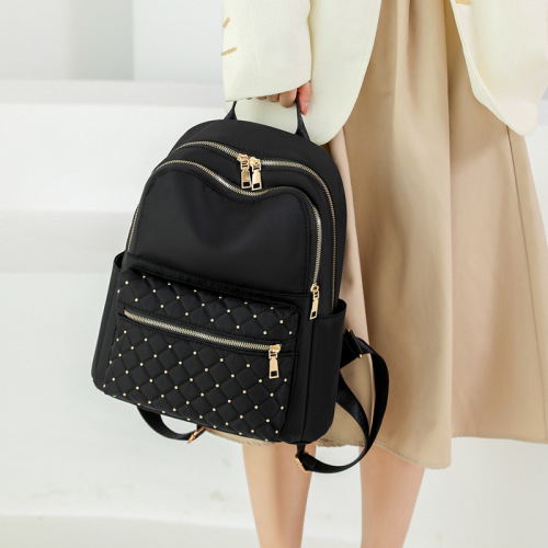 Women's  New Trend Travel Small Backpack Fashion Nylon Large Capacity Casual Trendy Women's Quality Bag