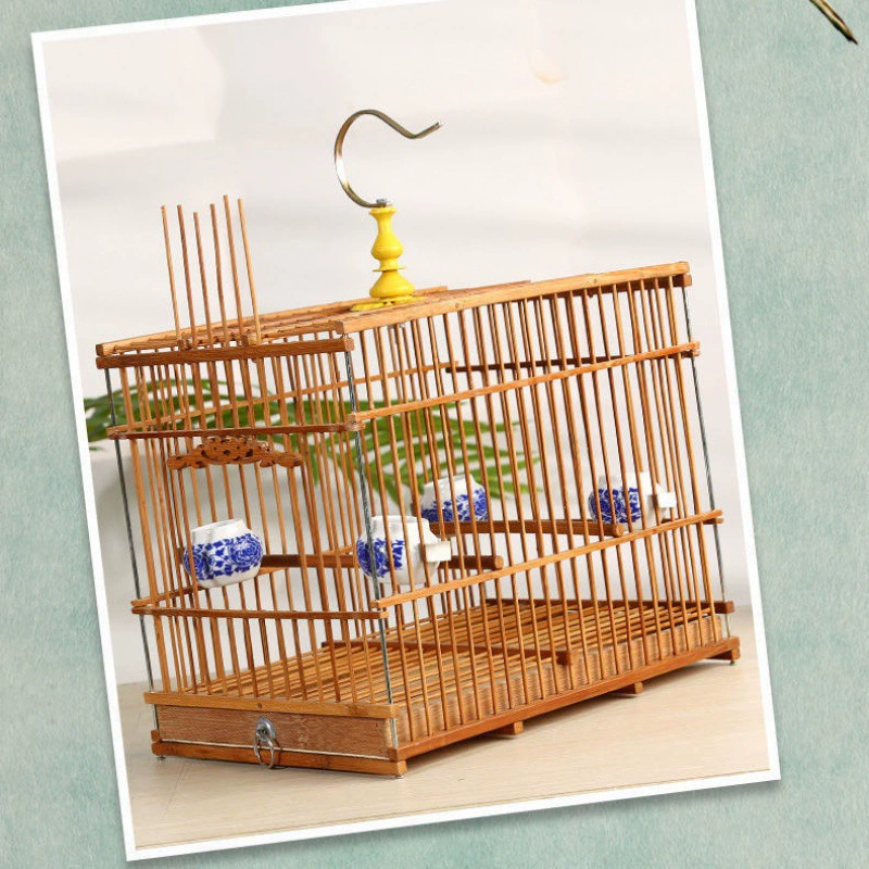 Бамбуковая клетка для птиц Bamboo Fang, клетка для мелких птиц, бамбук, декоративная