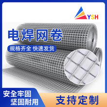 家禽防护电焊网卷装饰用不锈钢焊接网养殖工地铁丝钢丝焊接电焊网