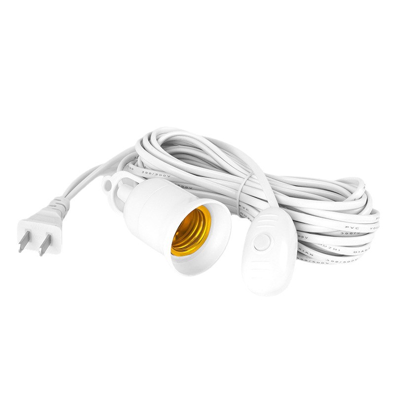 Bombilla de baño no tiene miedo de alta temperatura con cable de lámpara de cerámica e27 conector de tornillo cerámica doméstica de ahorro de energía con cable de lámpara caliente