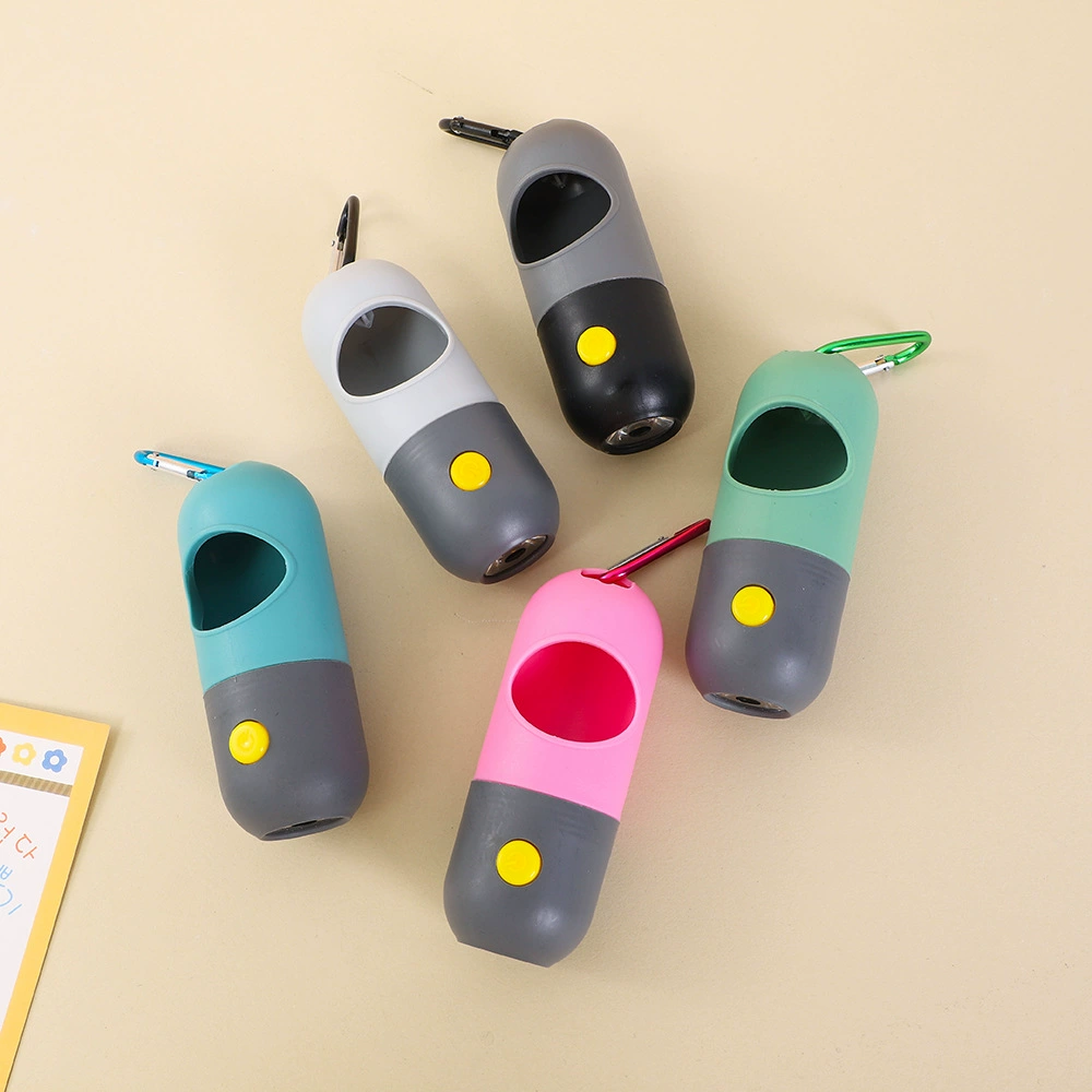 Трансграничный ящик для мусора для капсул для таблеток светодиодный мешок для собачьего табурета портативный Диспенсер ящик для хранения чистящие принадлежности для домашних животных