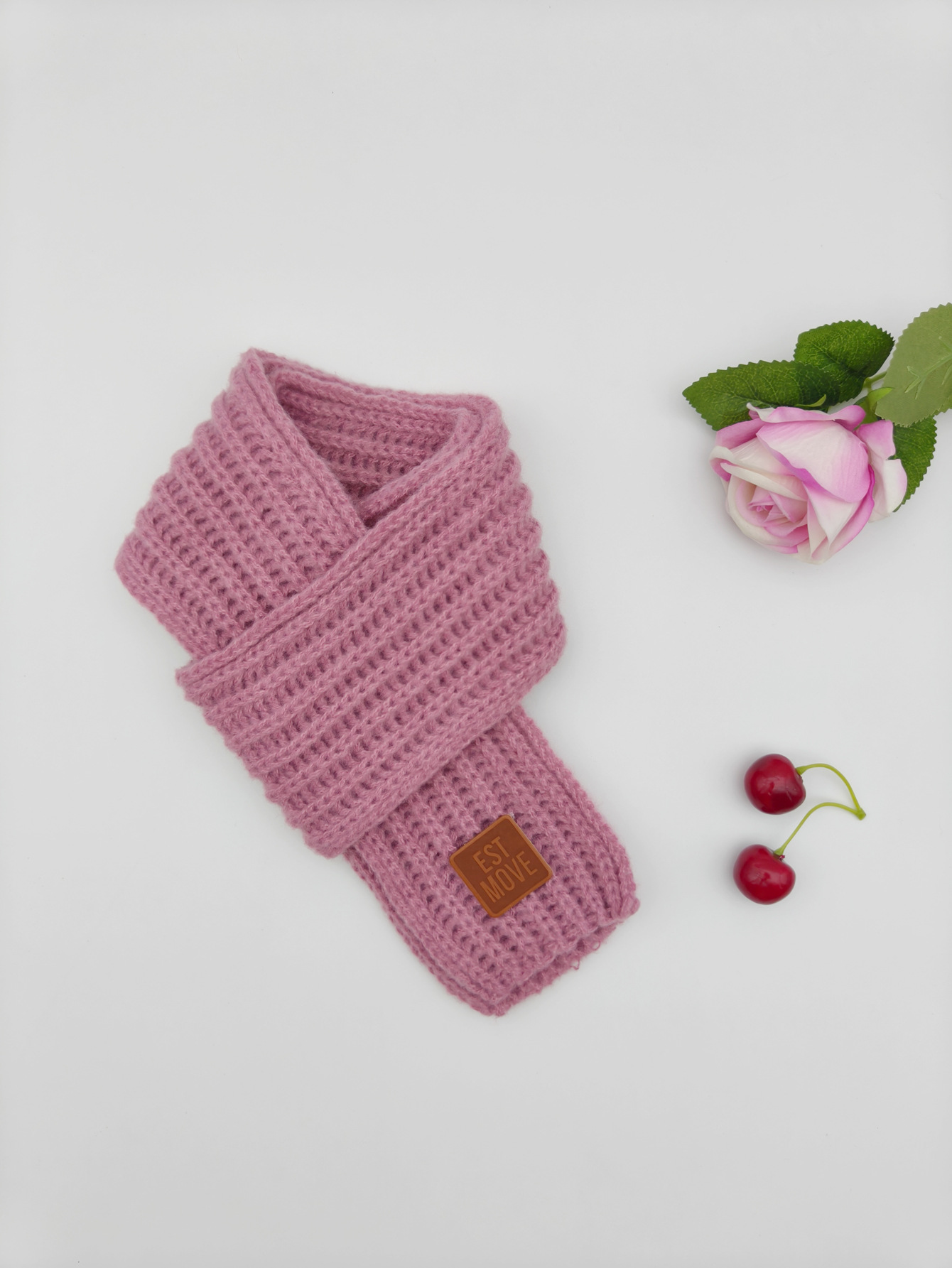 Baby bufandas otoño y invierno niños lana de punto collar coreano calentamiento collar universal estilo simple para hombres y mujeres