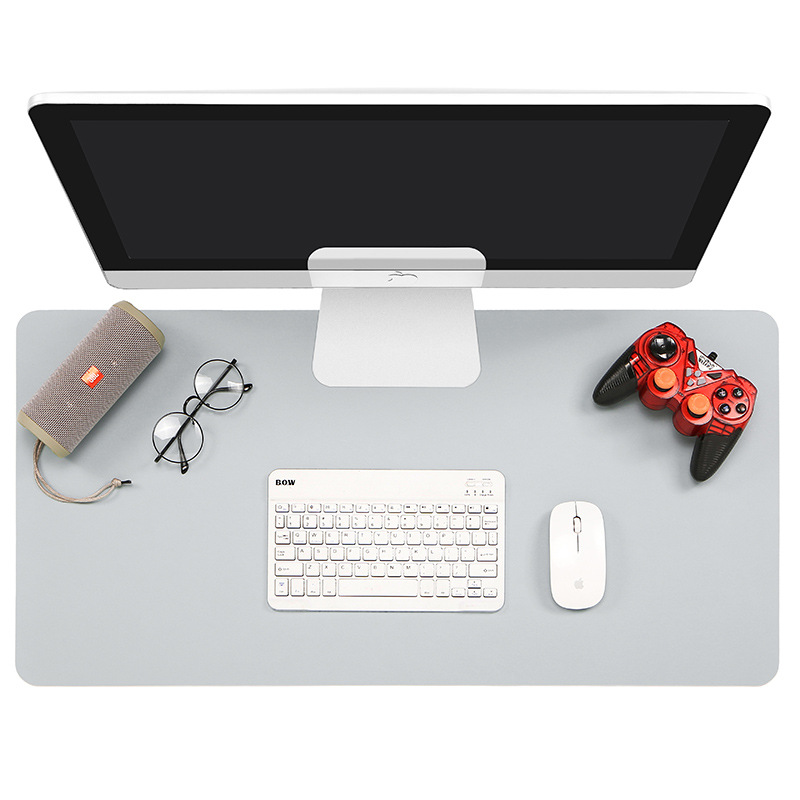 Fabricante en stock Amazon transfronteriza alfombrilla de ratón de cuero grande impermeable almohadilla de escritorio de oficina estudiante almohadilla de escritura logotipo impreso