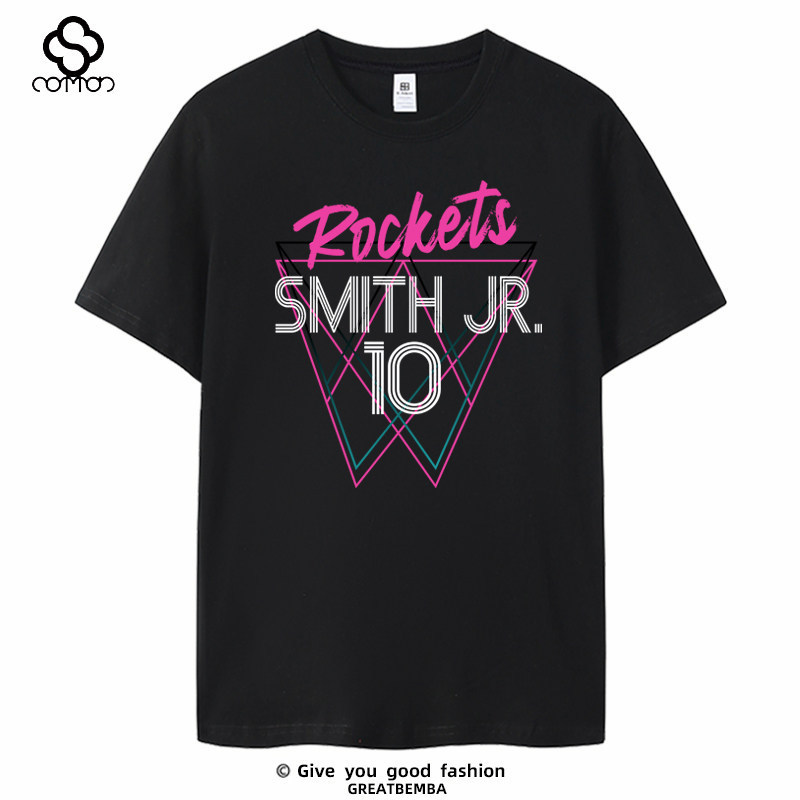 Rockets short-sleeve No. 10 Jabari Smith T-shirt training wear basketball sports short-sleeve large size summer Rockets short-sleeve No. 10 Jabari Smith T-shirt training wear basketball sports short-sleeve large size summer