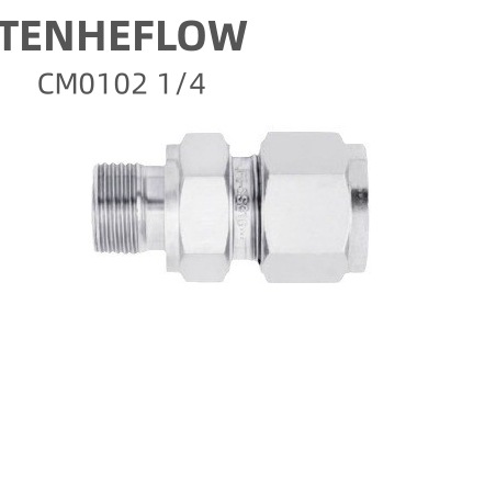 TENHEFLOW卡套式过渡接头外螺纹直通平行G螺纹O型CM0102 1/4