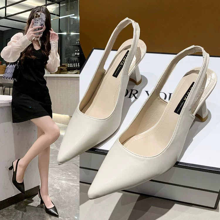 Туфли-лодочки с заострённым носком (женщины), летняя kitten heel, размеры 35–41