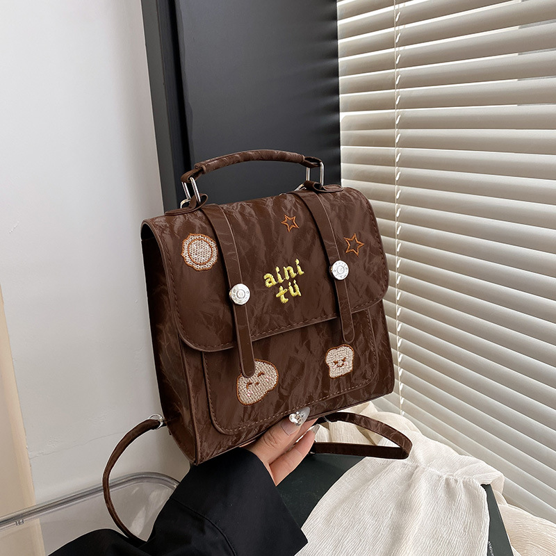 Bolso de mujer primavera-verano 2025, nuevo bolso de moda retro, moda, mochila de textura casual versátil, mujer