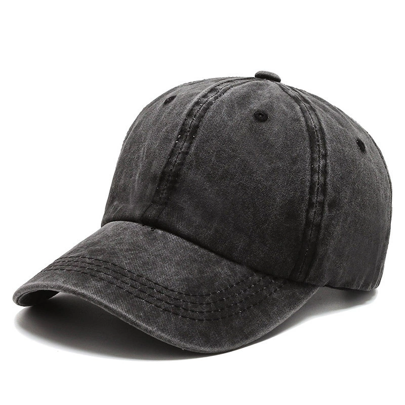 Хлопковая ретро бейсболка «dad hat», 100% хлопок, возможна вышивка логотипа, случайный цвет
