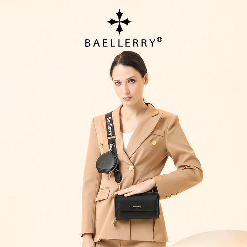 baellerry new women's pebbled crossbody bag cross-border letter shoulder strap zipper single shoulder mother-in-law bag wholesale