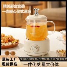 養生壺家用多功能全玻璃煮茶器燒水壺小型辦公室花茶壺電熱杯禮品