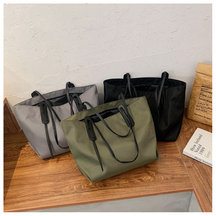 Large Bag 2024 New Fashionable Internet Popular Women's Large Capacity All-match Popular Canvas Bag Portable Shoulder Bag Tote Bag