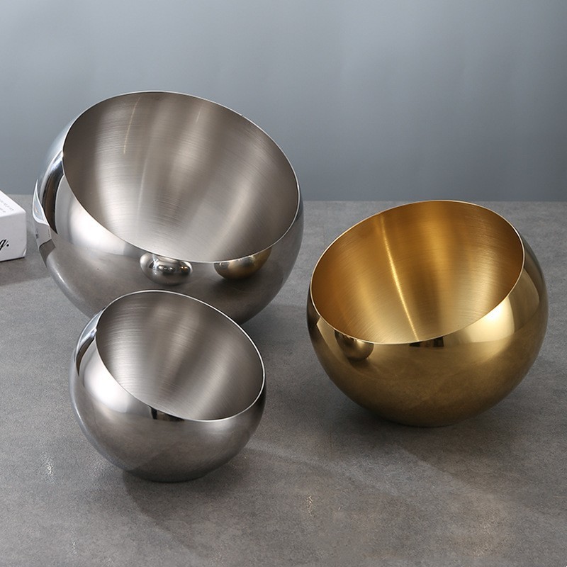 Tazón de acero inoxidable inclinado con cubierta de salsa de salsa de salsa de salsa de sopa de lino Tazón de condimento Tazón de condimento