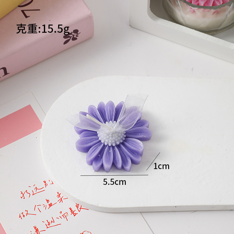 ins小雏菊花朵造型香薰蜡烛diy拍摄道具洋甘菊蜡烛情人节礼品|undefined
