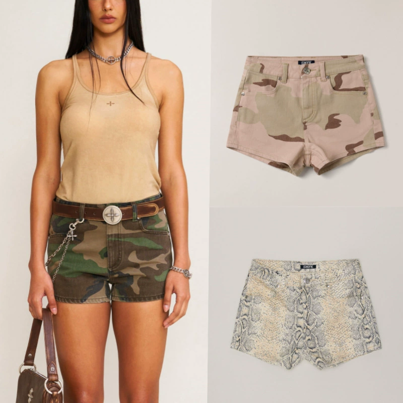 SMFK Cross Classic Dance Group джинсовые шорты PS004CF/KSN/SCF Desert Camouflage Design Pants