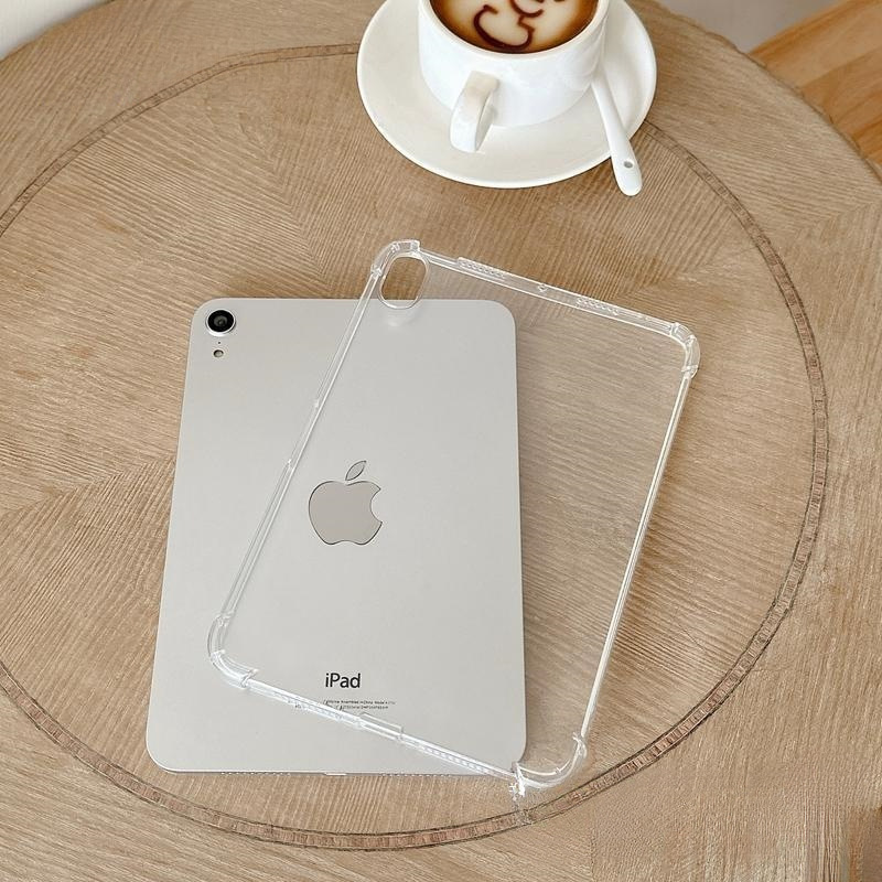 Suitable for iPad Tablet Protective Cover Transparent Ipadpro11 Silicone Anti-Fall Air5 Airbag Ipad10 Shell Mini6