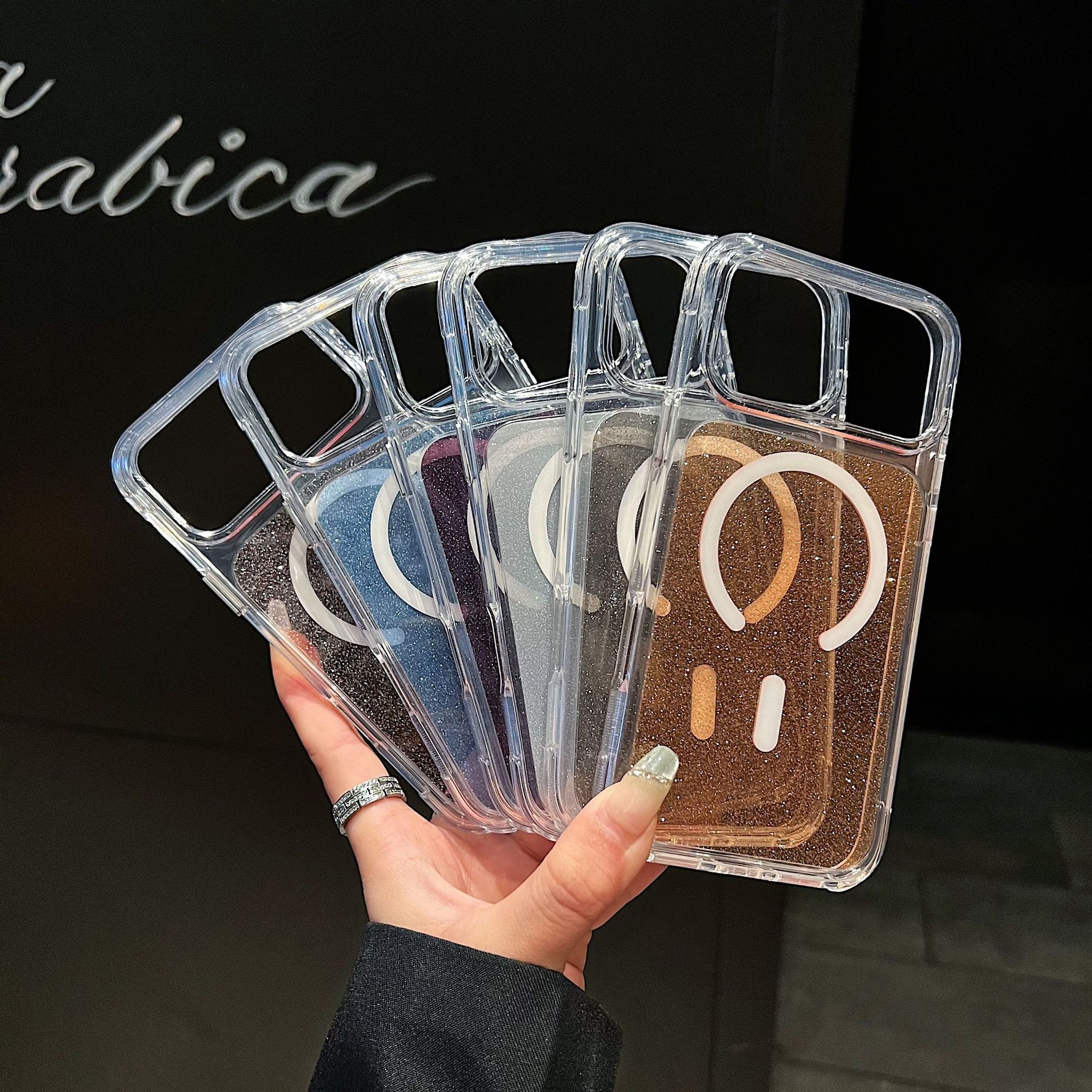 Funda Magnética para iPhone 16 y 17 Pro Max, de Acrílico, Resistente a Caídas, Transparente