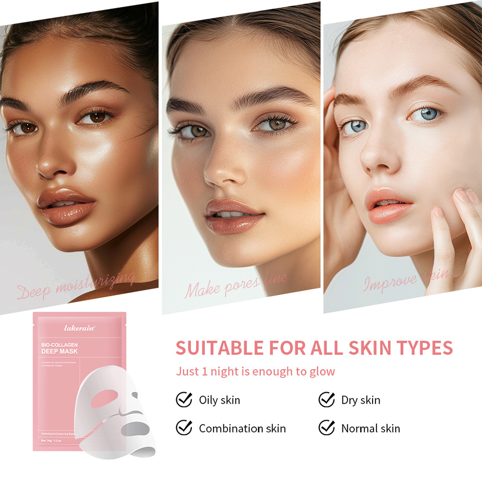 Cross-border lakerain single-piece gel night mask undefined