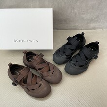 SGIRL TWTW透气搭扣休闲运动鞋2025新款镂空百搭不累脚户外女鞋潮