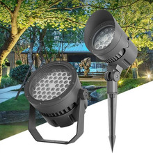 led防水投光灯楼体外墙圆形聚光投射灯别墅庭院景观园林照树灯