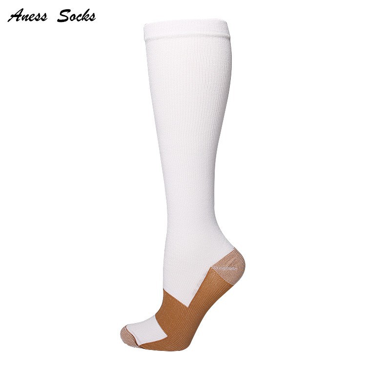 Calcetines de compresión deportivos de color sólido, cuidadosamente seleccionados, para adultos, hombres y mujeres, calcetines deportivos, calcetines de compresión para correr y fitness, venta al por mayor en stock