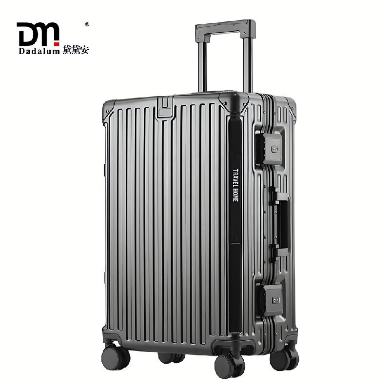 Aluminum Frame Box Charging Cup Holder Functional Trolley Case 20inch Boarding Case 24inch 28inch Check-In Suitcase Lightweight Delivery