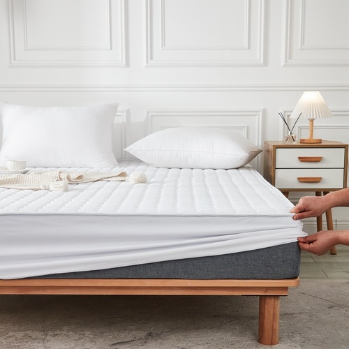 Hotel bed protector 100% cotton B&B anti-slip mattress comfort pad sanded hotel mattress protector